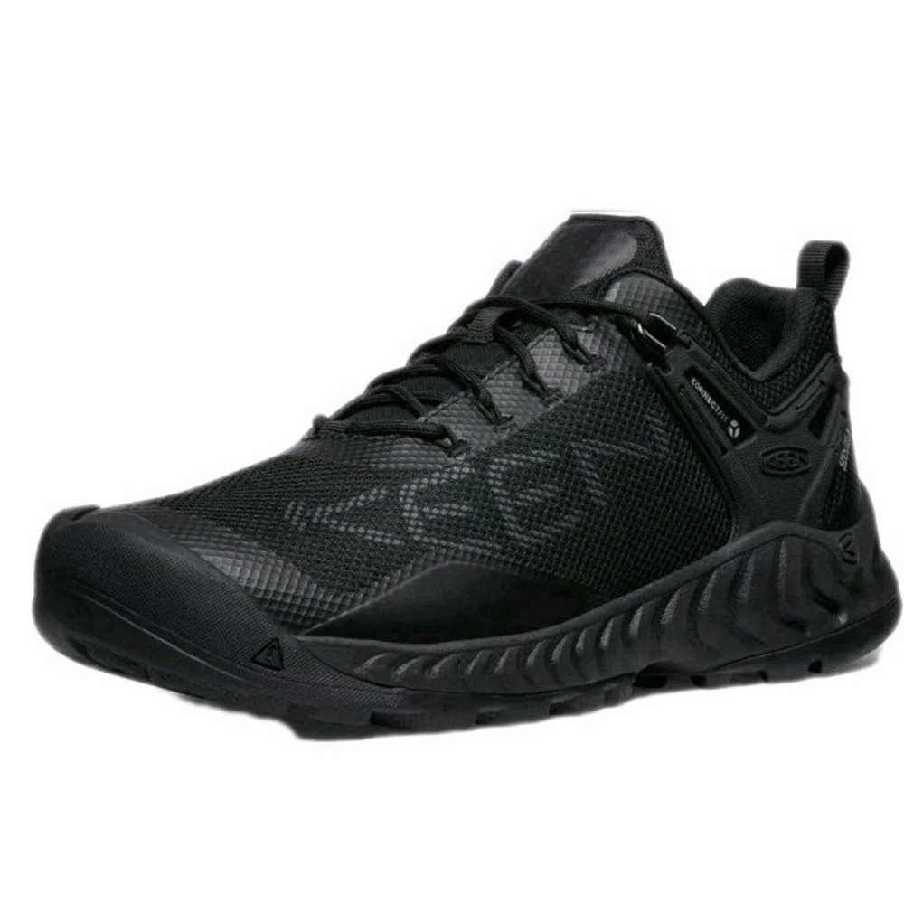 NEW Keen NXIS Evo Waterproof Hiking Shoes - Triple Black Size 8 Womens